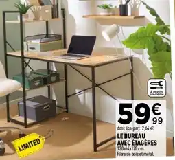 Centrakor Le bureau avec étagères offre