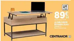 Centrakor La table basse relevable aliaj offre