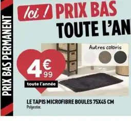 Centrakor Le tapis microfibre boules offre