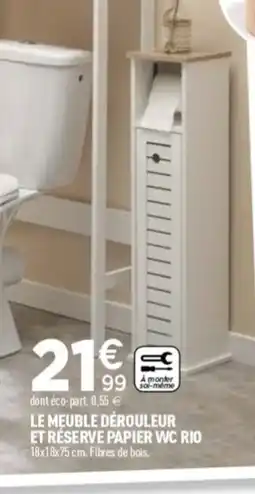 Centrakor Le meuble dérouleur et réserve papier wc rio offre