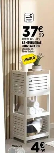 Centrakor Le meuble bas 3 niveaux rio offre