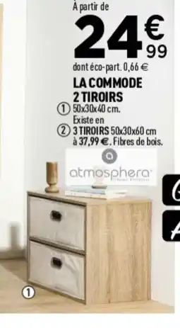 Centrakor ATMOSPHERA La commode 2 tiroirs offre