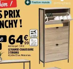 Centrakor Le range-chaussure 3 tiroirs offre