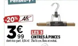 Centrakor Cintres à pinces offre