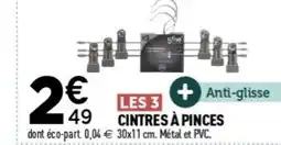 Centrakor Cintres a pinces offre