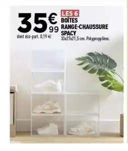 Centrakor Boîtes range-chaussure spacy offre