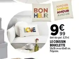 Centrakor Le coussin bouclette offre