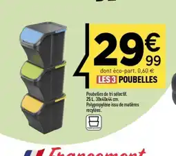 Centrakor Les 3 poubelles offre