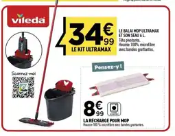 Centrakor VILEDA Le balai mop ultramax et son seau offre