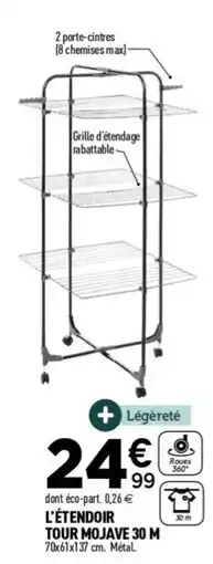 Centrakor L'étendoir tour mojave offre