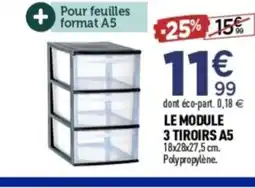 Centrakor Le module 3 tiroirs a5 offre