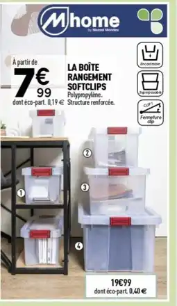 Centrakor La boîte rangement softclips offre
