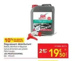 METRO JEX PROFESSIONNEL Dégraissant désinfectant offre