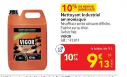 METRO VIGOR Nettoyant industriel ammoniaqué offre