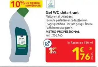 METRO PROFESSIONAL Gel WC détartrant