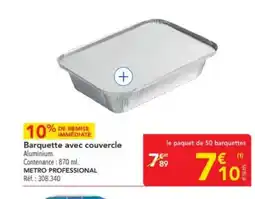 METRO METRO PROFESSIONAL Barquette avec couvercle offre