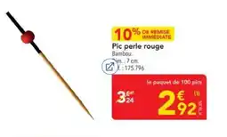 METRO Pic perle rouge offre