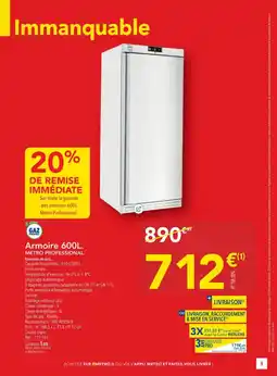 METRO METRO PROFESSIONAL Armoire offre