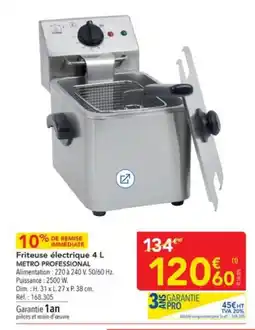METRO METRO PROFESSIONAL Friteuse électrique offre