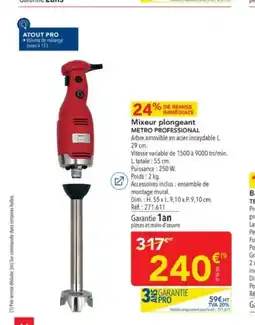 METRO METRO PROFESSIONAL Mixeur plongeant offre