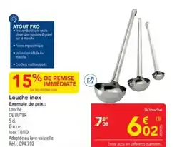METRO Louche inox offre