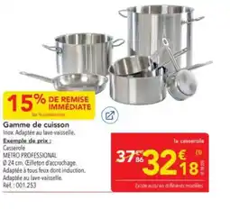 METRO Gamme de cuisson offre