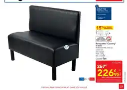 METRO ID MOB Banquette Country offre