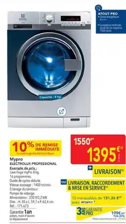 METRO ELECTROLUX PROFESSIONAL Mypro offre