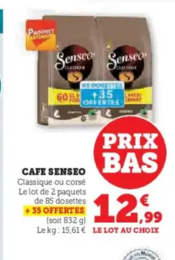 Super U SENSEO Cafe offre