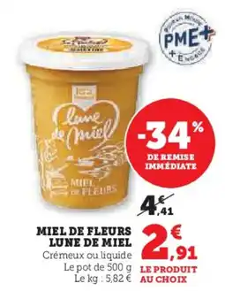 Super U Miel de fleurs lune de miel offre