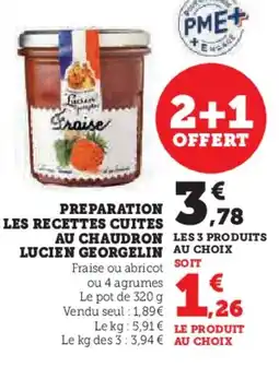 Super U Preparation les recettes cuites au chaudron lucien georgelin offre
