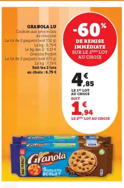 Super U Granola lu offre