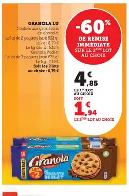 Super U LU Granola offre