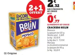 Super U Crackers belin offre