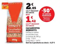 Super U MENGUY'S Cacahuetes offre