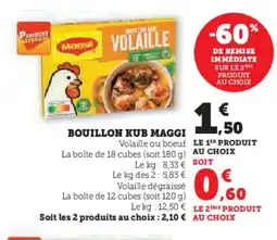 Super U MAGGI Bouillon kub offre