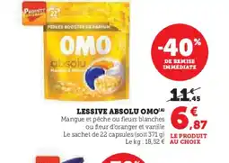 Super U OMO Lessive absolu offre