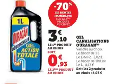 Super U OURAGAN Gel canalisations offre