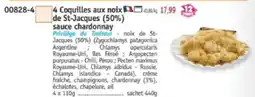 Maximo 4 Coquilles aux noix de St-Jacques 50% sauce chardonnay offre