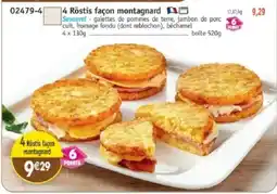 Maximo 4 röstis façon montagnard offre