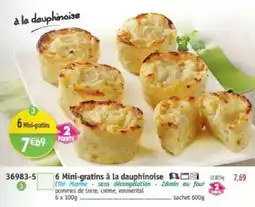 Maximo 6 mini-gratins à la dauphinoise offre