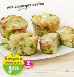 Maximo 4 Mini-gratins de pommes de terre aux asperges vertes offre