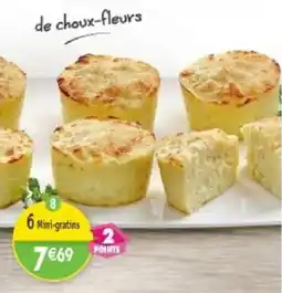 Maximo 6 Mini-gratins de choux-fleurs offre