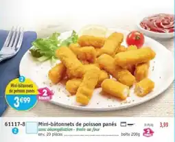 Maximo Mini-bâtonnets de poisson panés offre