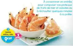 Maximo Crevettes entières, cuites offre