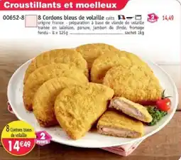 Maximo 8 cordons bleus de volaille offre