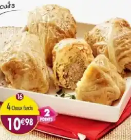 Maximo 4 Choux farcis, cuits offre