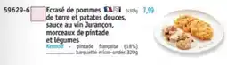 Maximo Ecrasé de pommes de terre et patates douces, sauce au vin jurançon, morceaux de pintade et légumes offre
