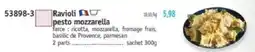 Maximo Ravioli pesto mozzarella offre