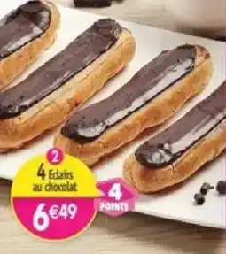 Maximo 4 eclairs au chocolat offre